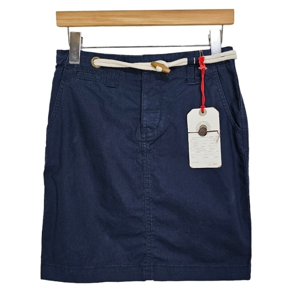 Daughters Of The Liberation Womens Mini Skirt 00 Navy Preppy Chino Academia Chic
